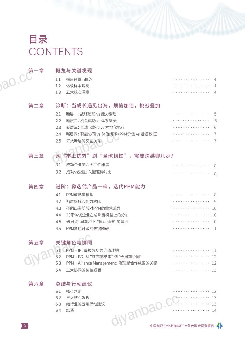 产品线组合与项目管理社区:2026从”产品出海“到”体系出海“:中国制药企业出海与PPM角色洞察报告 第3页