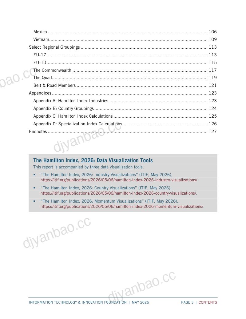 ITIF：2026汉密尔顿指数报告：中国在先进产业的主导地位持续提升（英文版） 第3页