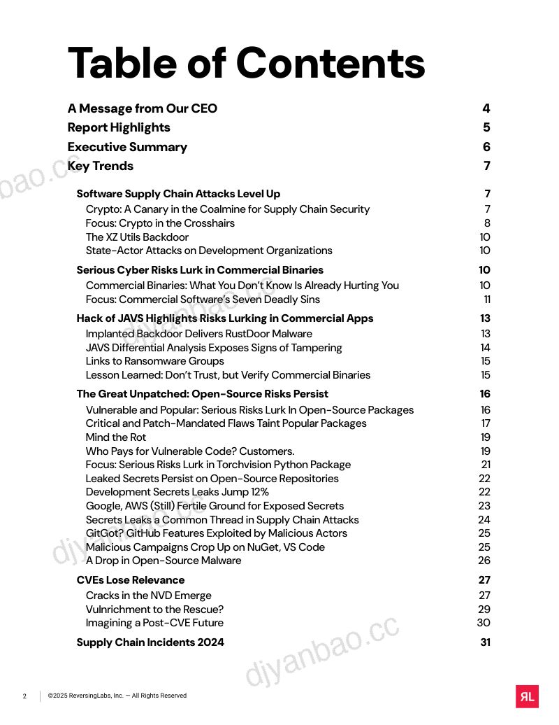 ReversingLabs:2025年软件供应链安全报告:攻击手段日趋复杂-瞄准 AI、加密货币、开源及商用软件(英文版) 第2页