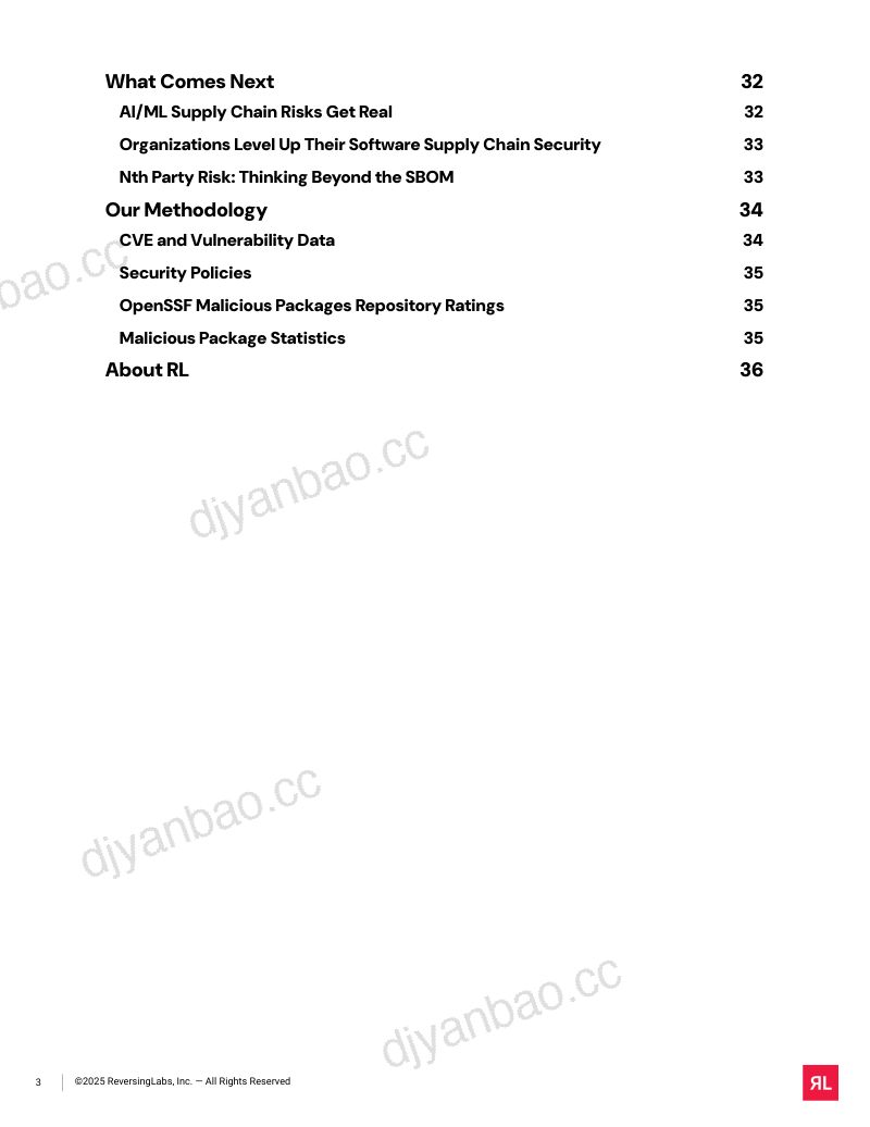 ReversingLabs:2025年软件供应链安全报告:攻击手段日趋复杂-瞄准 AI、加密货币、开源及商用软件(英文版) 第3页