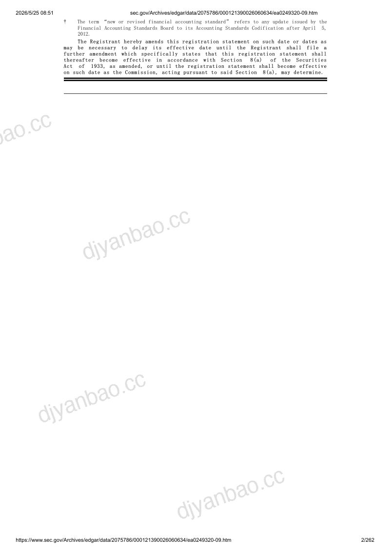 Seahawk Recycling Holdings, Inc（SEAH）美股招股说明书 F-1（2026-05-22修订版）（英文版） 第2页