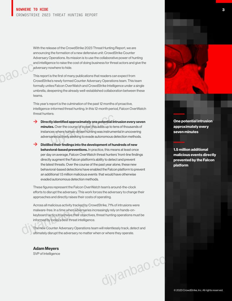 CrowdStrike:2023年威胁狩猎报告:无处可藏(英文版) 第3页