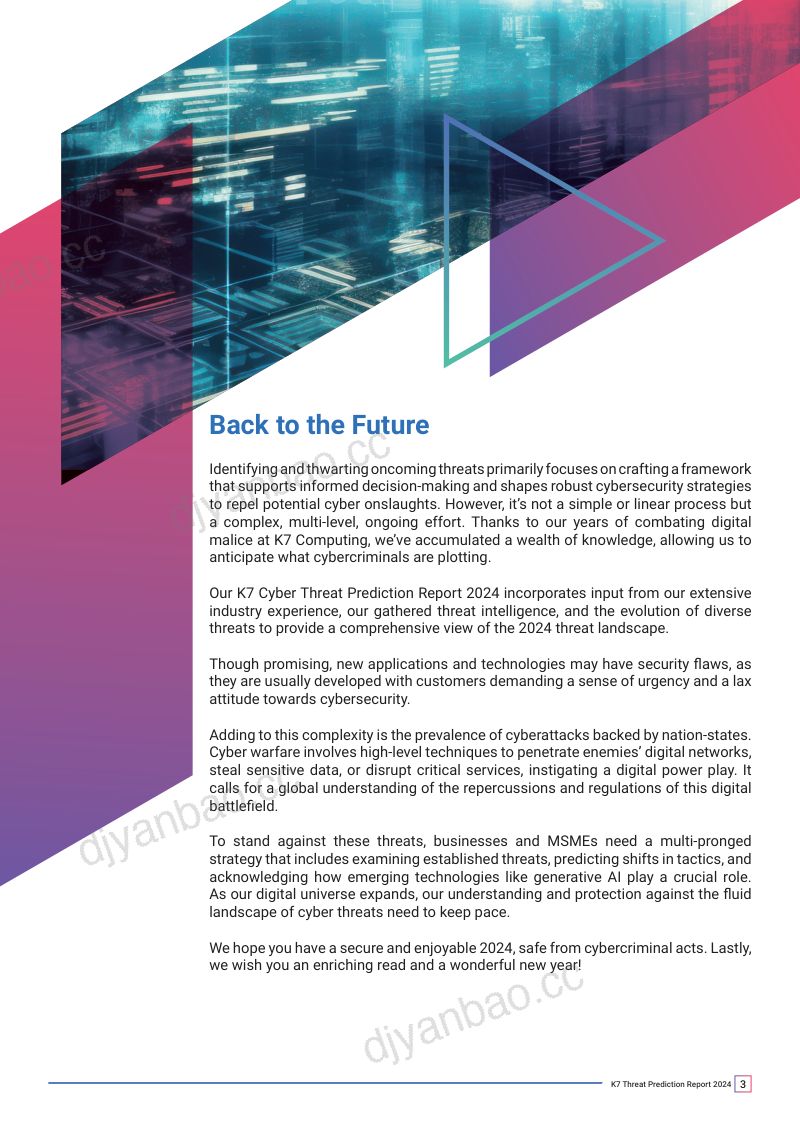K7 Security:2024年全球网络安全威胁预测报告(英文版) 第3页