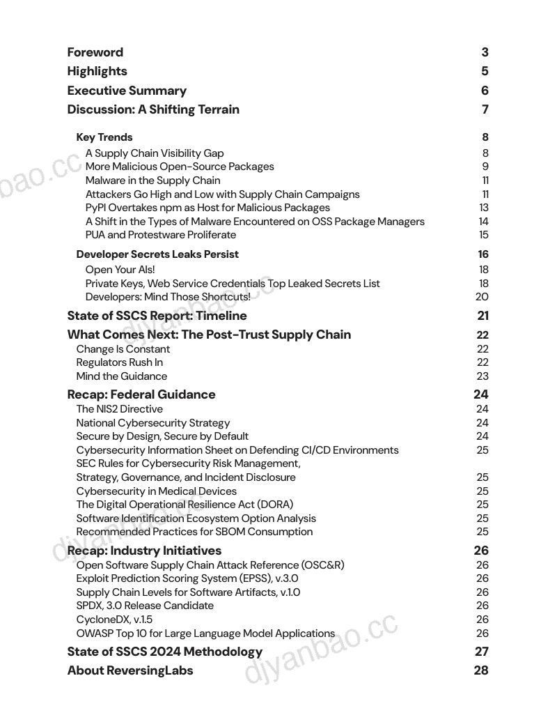 ReversingLabs:2024年软件供应链安全现状报告:近三年供应链威胁激增1300% 企业面临新规约束与安全泄露法律责任(英文版) 第2页