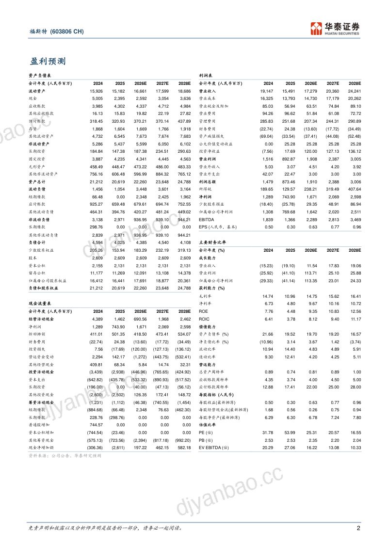 福斯特-603806-A股公司研究报告：平台型胶膜龙头续写新章-260522 第2页