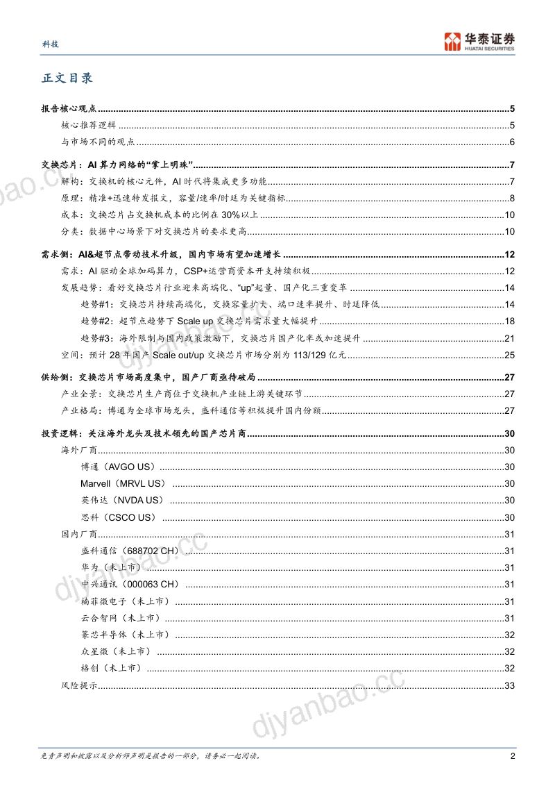 通信行业交换芯片:AI超节点驱动二次成长-260522 第2页