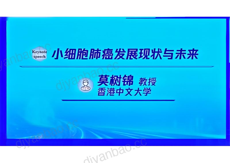 莫树锦-keynote speech:小细胞肺癌发展现状与未来 第2页