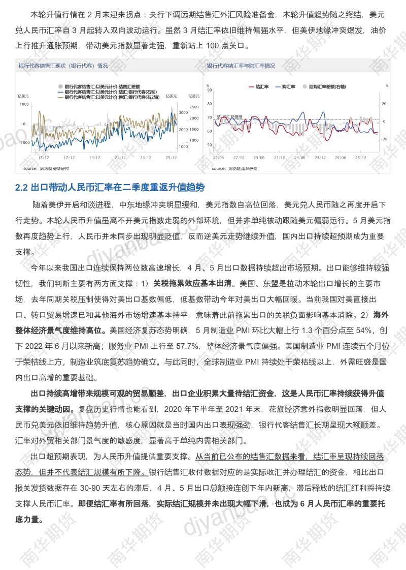 南华期货2026年半年度人民币汇率展望:趋势未改,节奏分化20260625 第2页