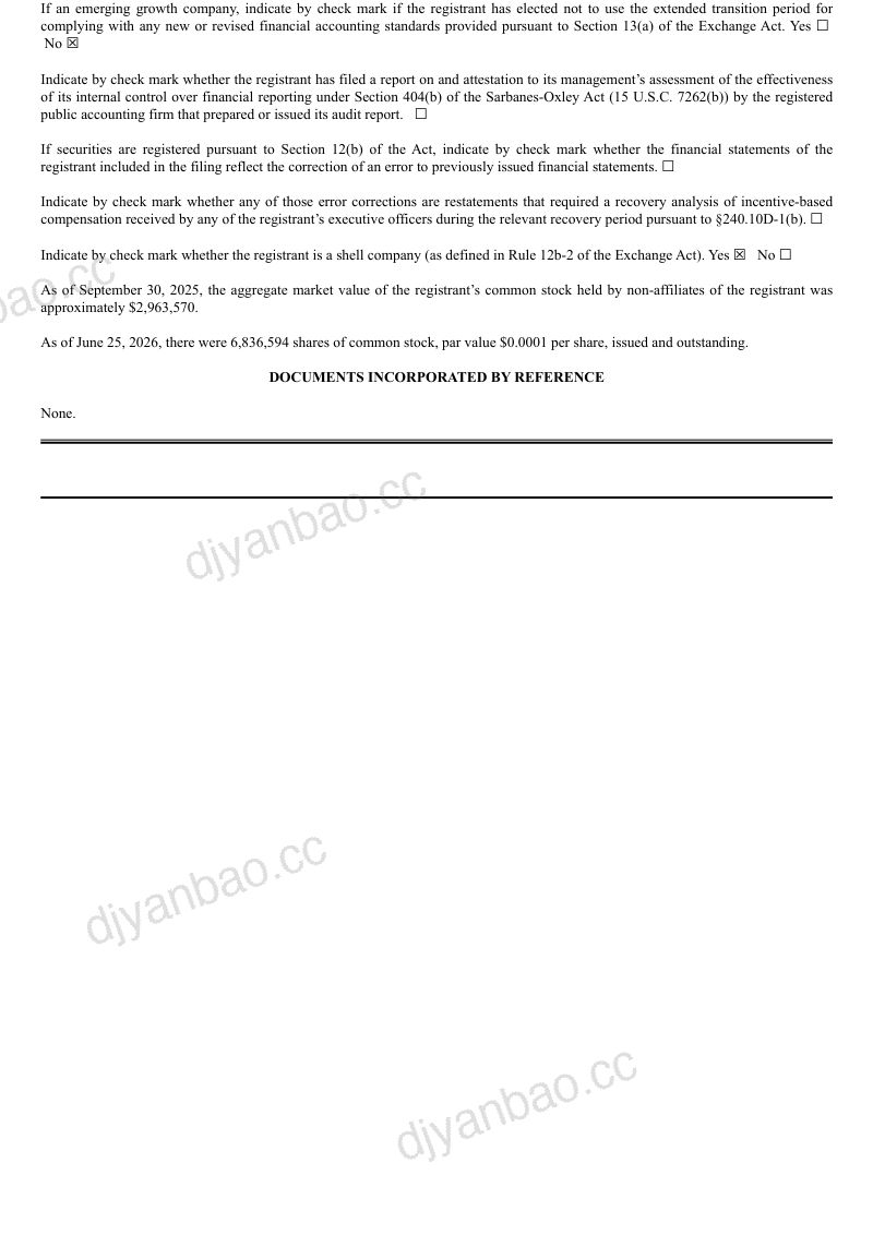 International Media Acquisition Corp-A 2025年度报告 第2页