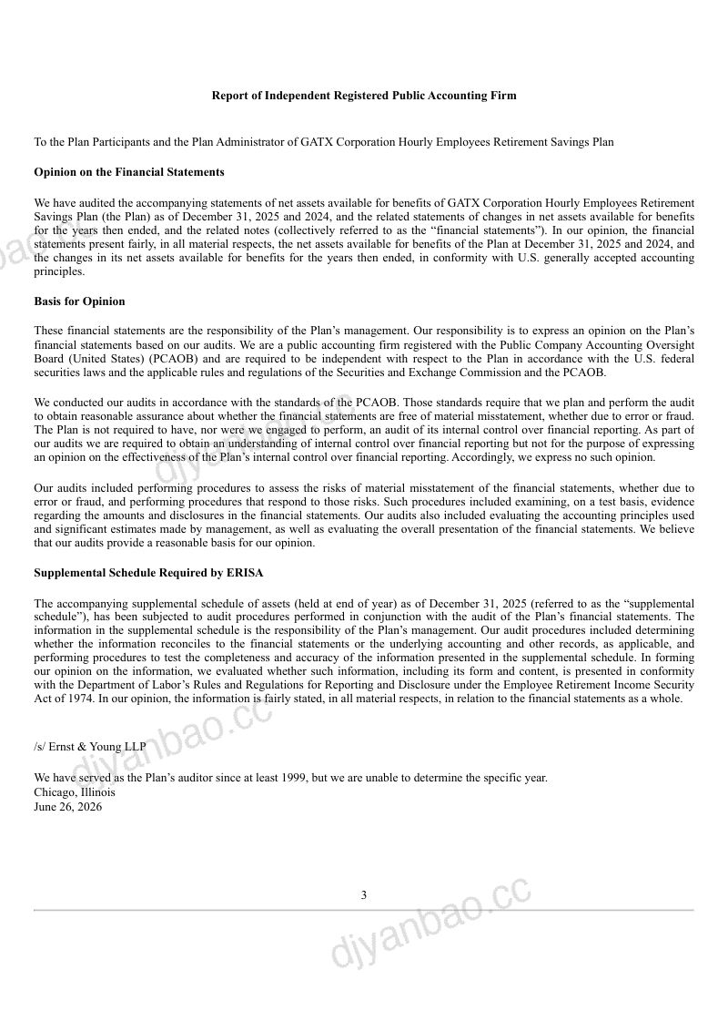 GATX Corp 2025年度报告 第3页