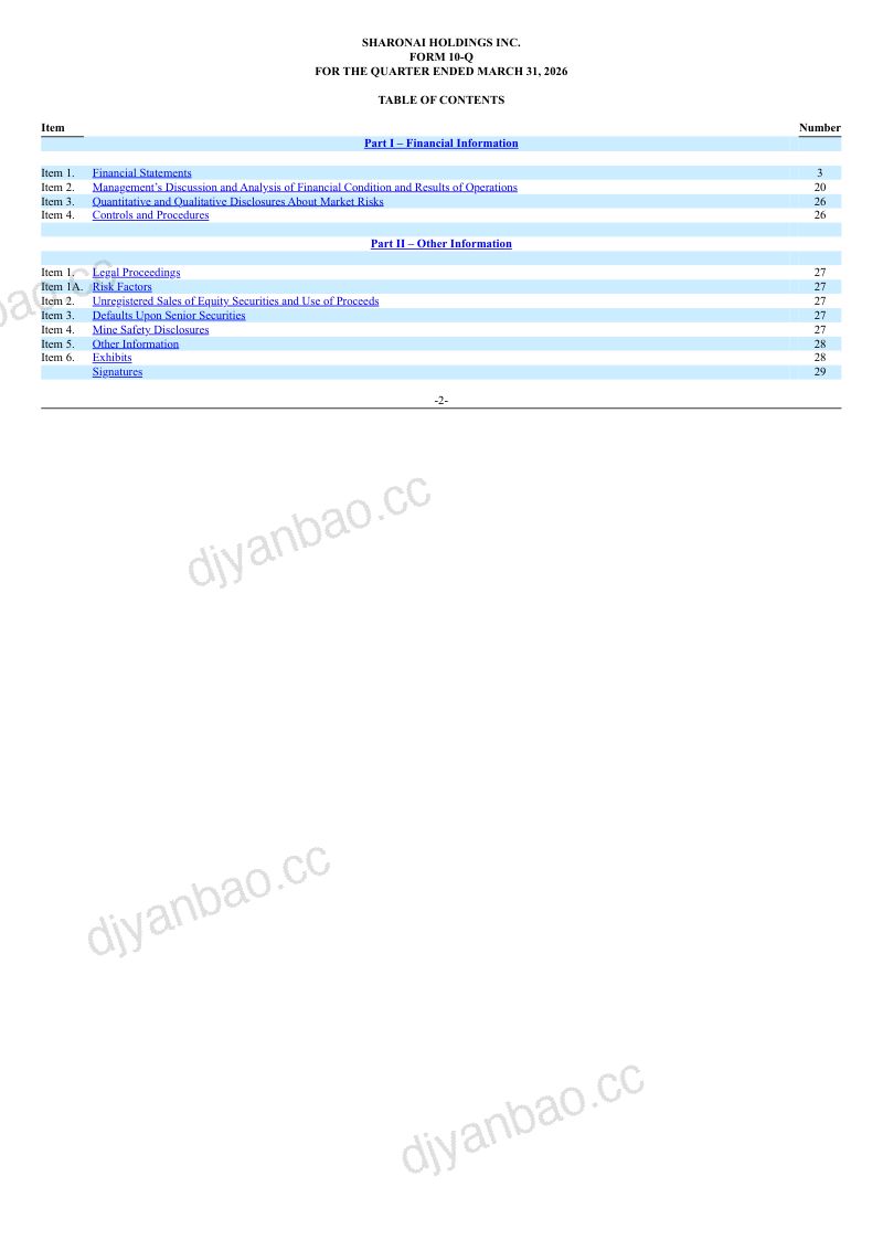 SharonAI Holdings Inc-A美股招股说明书(2026-06-26版) 第3页