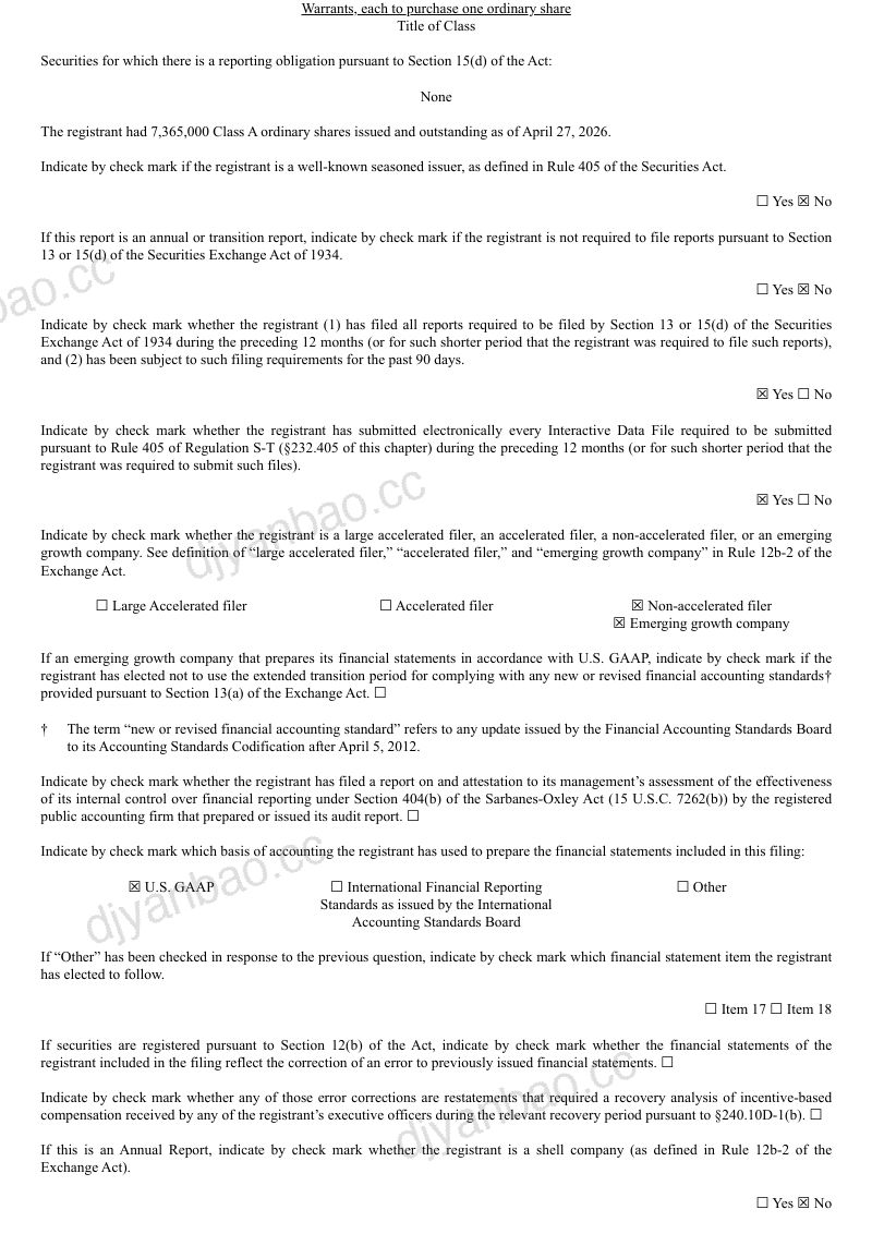 库普林纳控股(开曼)有限公司-A 2026年年度报告和过渡报告 第2页