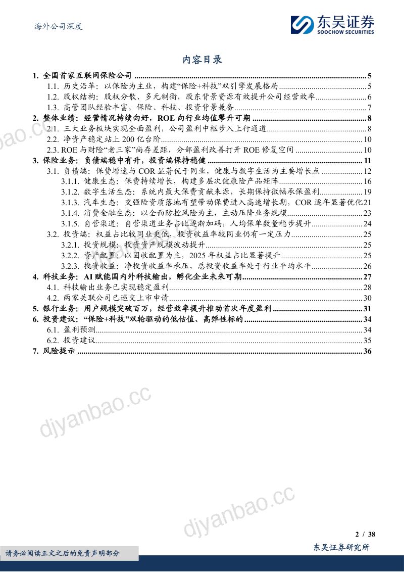 “保险+科技”双轮驱动的低估值、高弹性标的 第2页