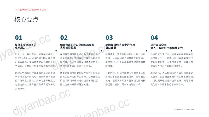 2026年全球办公空间行业装修成本指南 第3页