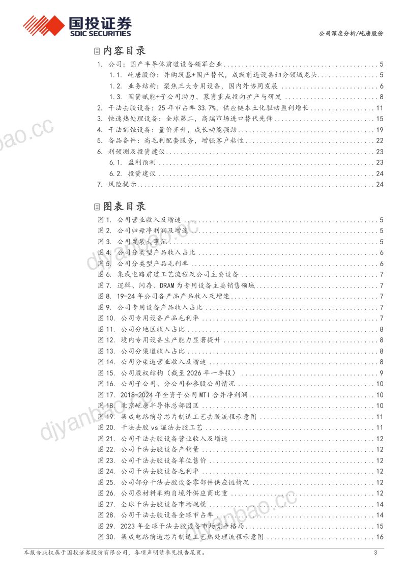 屹唐股份(688729.SH):半导体设备细分领域龙头,干法去胶/热处理全球领先 第3页