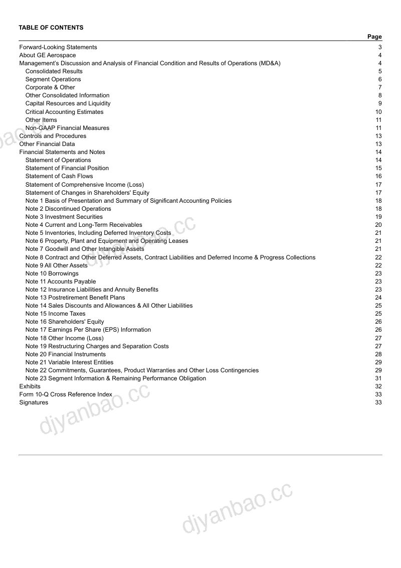 通用电气 2026年季度报告 第2页