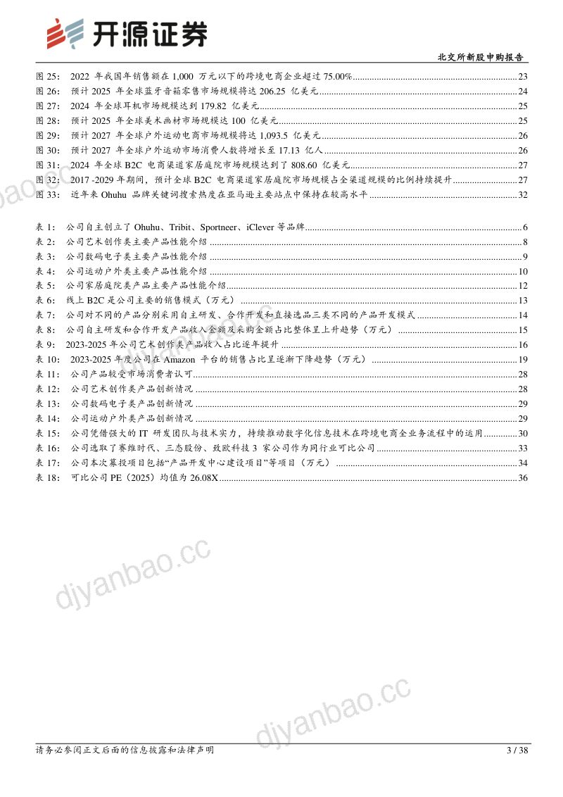 千岸科技(920065.BJ):全球跨境电商持续扩容,数字化运营+多自主品牌矩阵构筑长期竞争壁垒——北交所新股申购报告 第3页