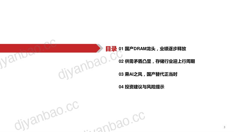 中国"存”，存世界 长鑫科技深度报告 第3页