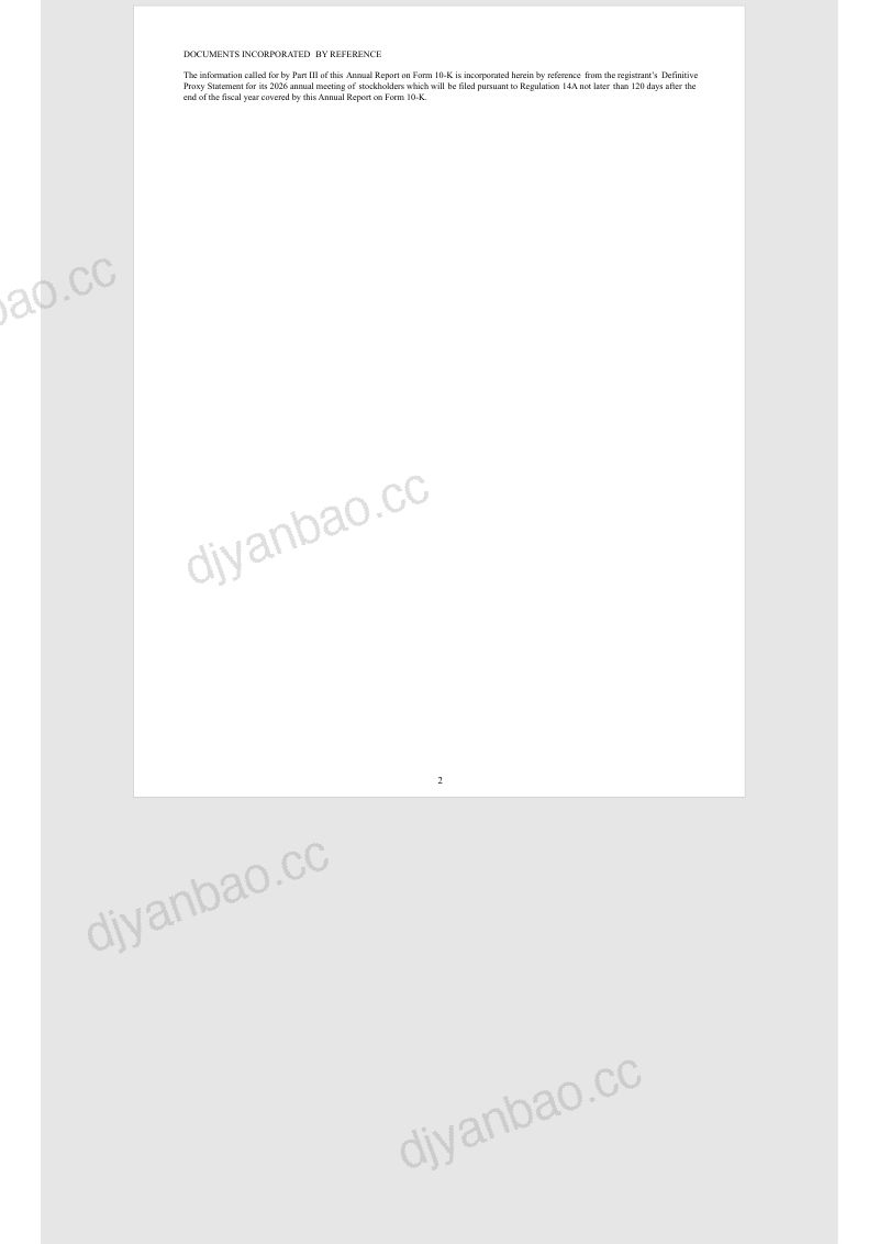 卡梅恩食品公司2025年度报告 第2页