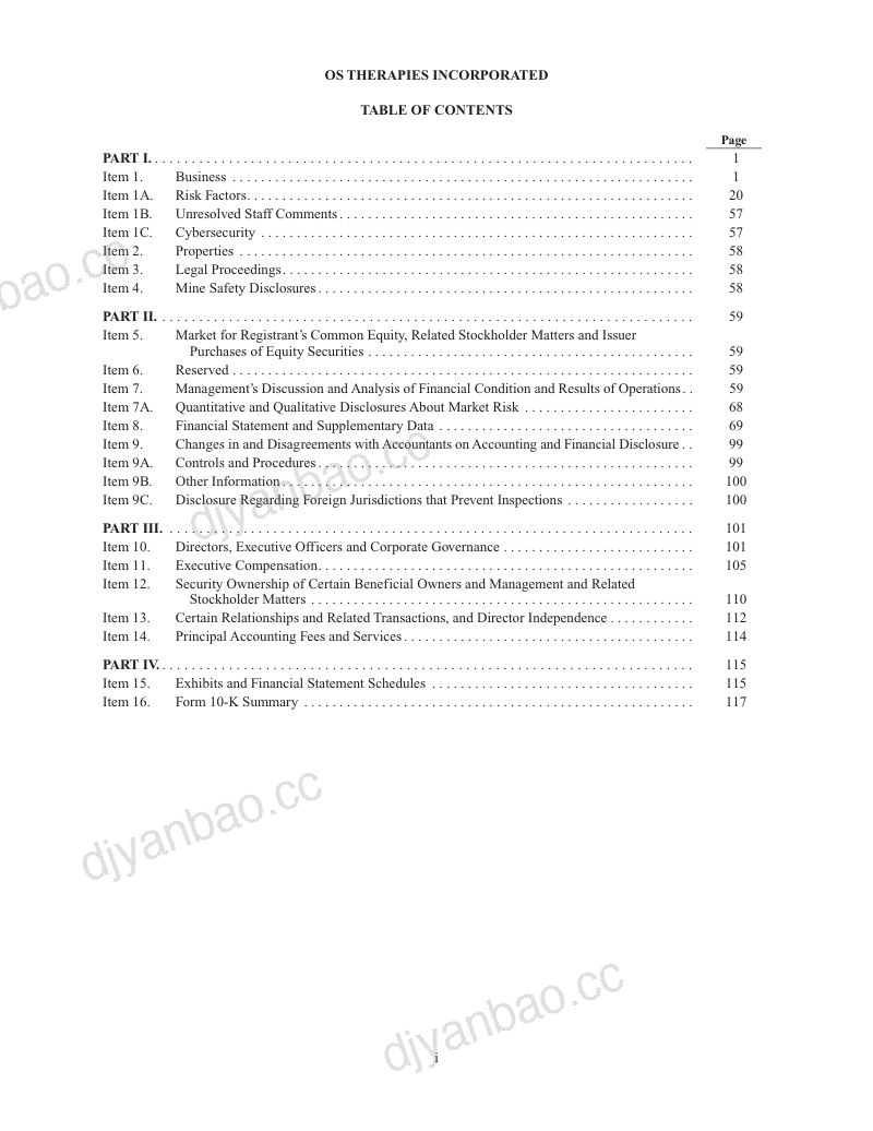 OS Therapies Inc 2025年度报告 第2页