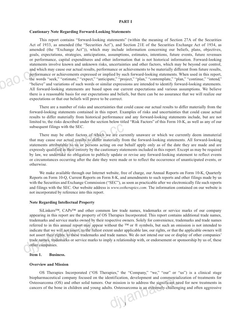 OS Therapies Inc 2025年度报告 第3页