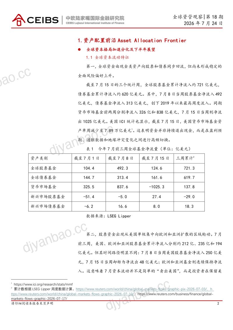 全球资管观察|第18期全球资本流动格局加速分化及下半年走势研判 第2页