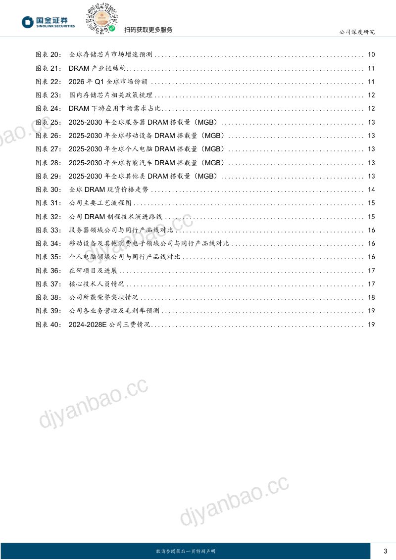 冉冉升起的中国DRAM龙头,充分受益存储高景气周期 第3页