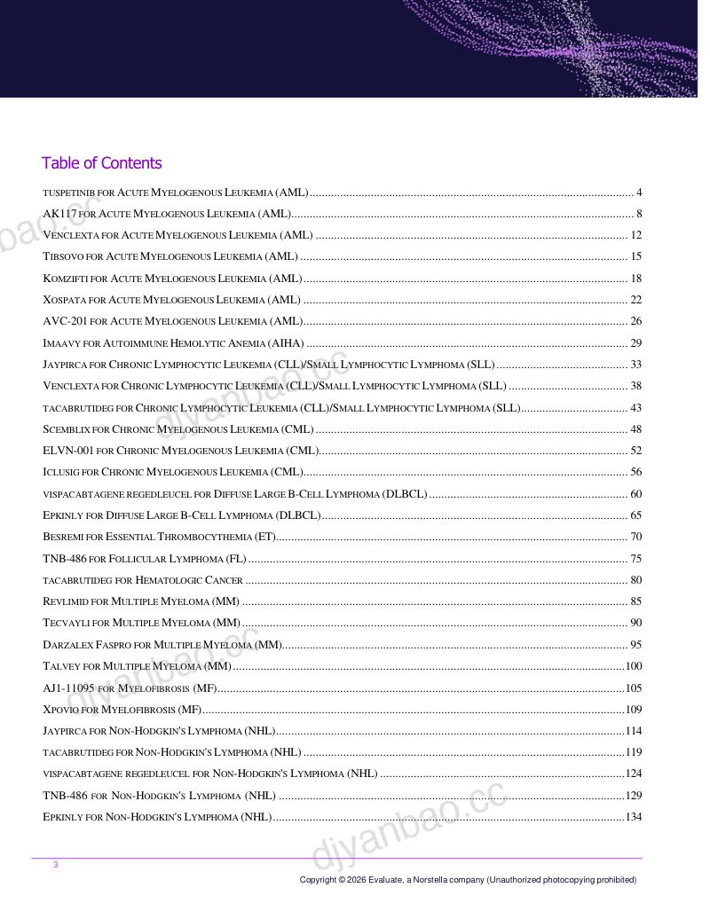 2026年BiomedtrackerDatamonitor医疗保健Post-EHA报告 第3页