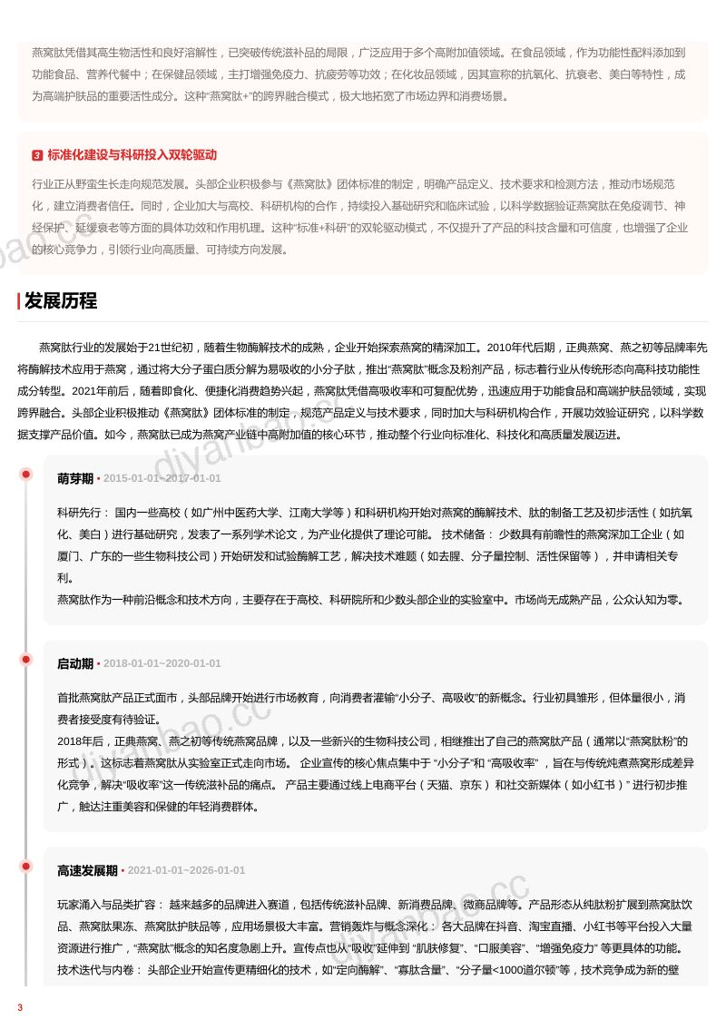 高活性燕窝肽驱动大健康赛道的精准营养革命 头豹词条报告系列 第3页