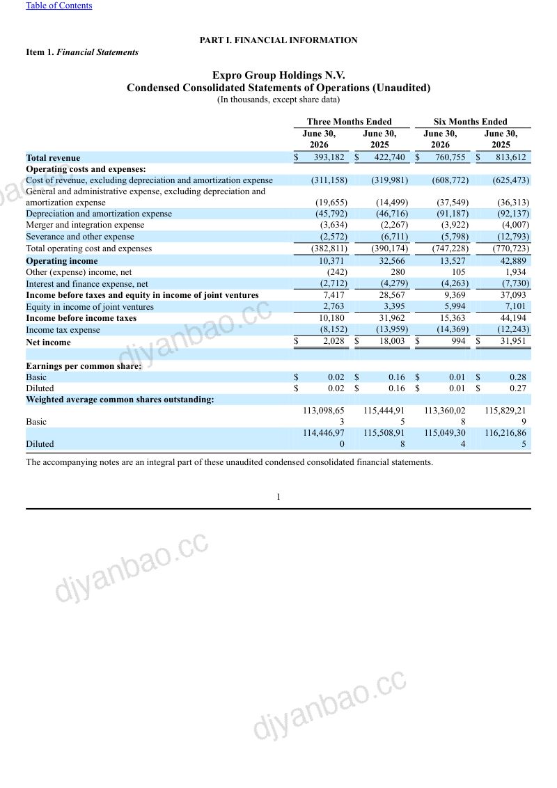 艾克斯普洛有限公司2026年季度报告 第3页