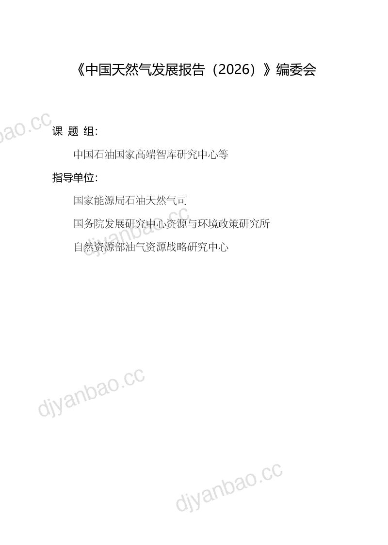中国天然气发展报告（2026） 第3页