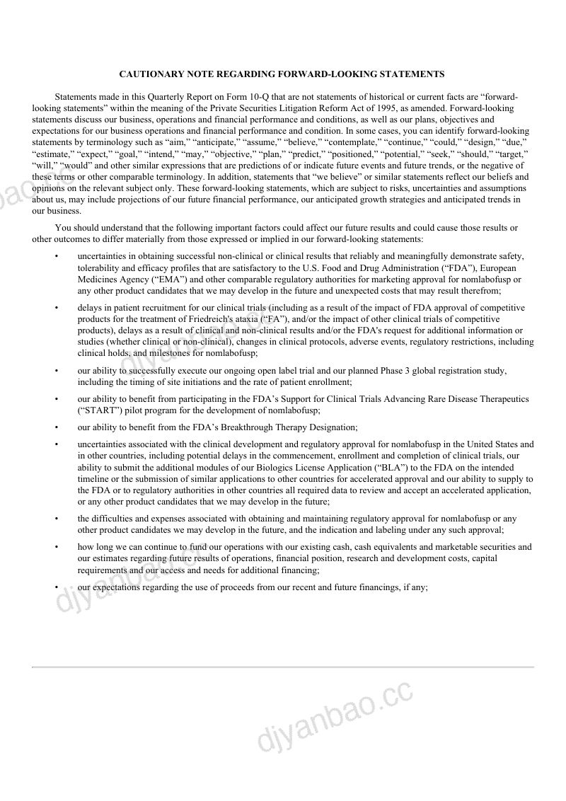 Larimar Therapeutics Inc 2026年季度报告 第2页