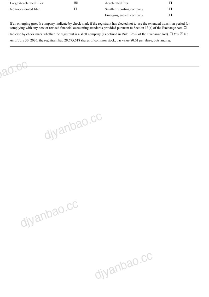 Dorman Products 2026年季度报告 第2页