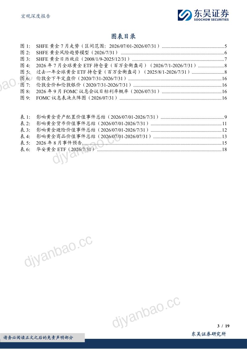 宏观深度报告:黄金ETF,2026年7月复盘与8月展望 第3页