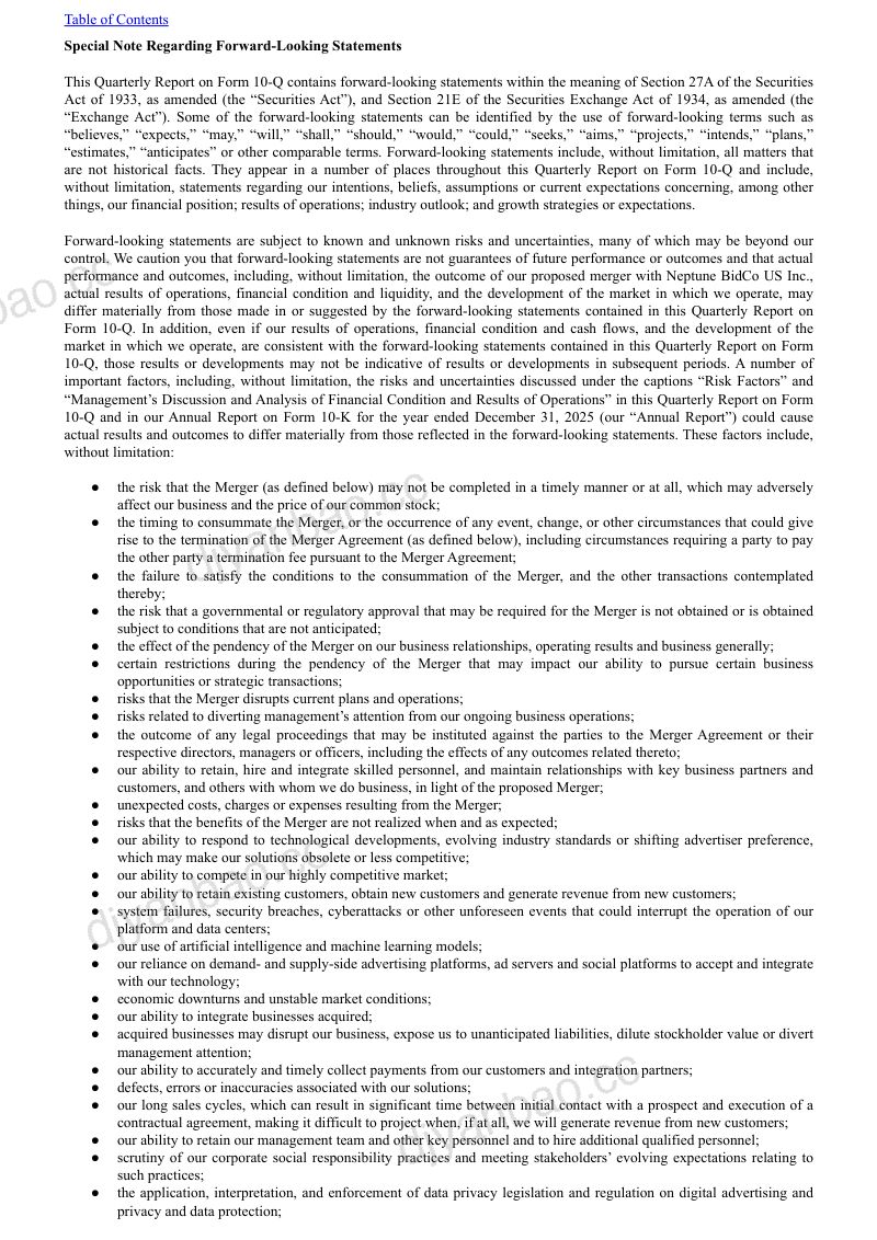 DoubleVerify Holdings Inc 2026年季度报告 第3页