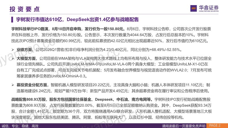 宇树发行市值达610亿，特斯拉Terafab正式动工 第2页
