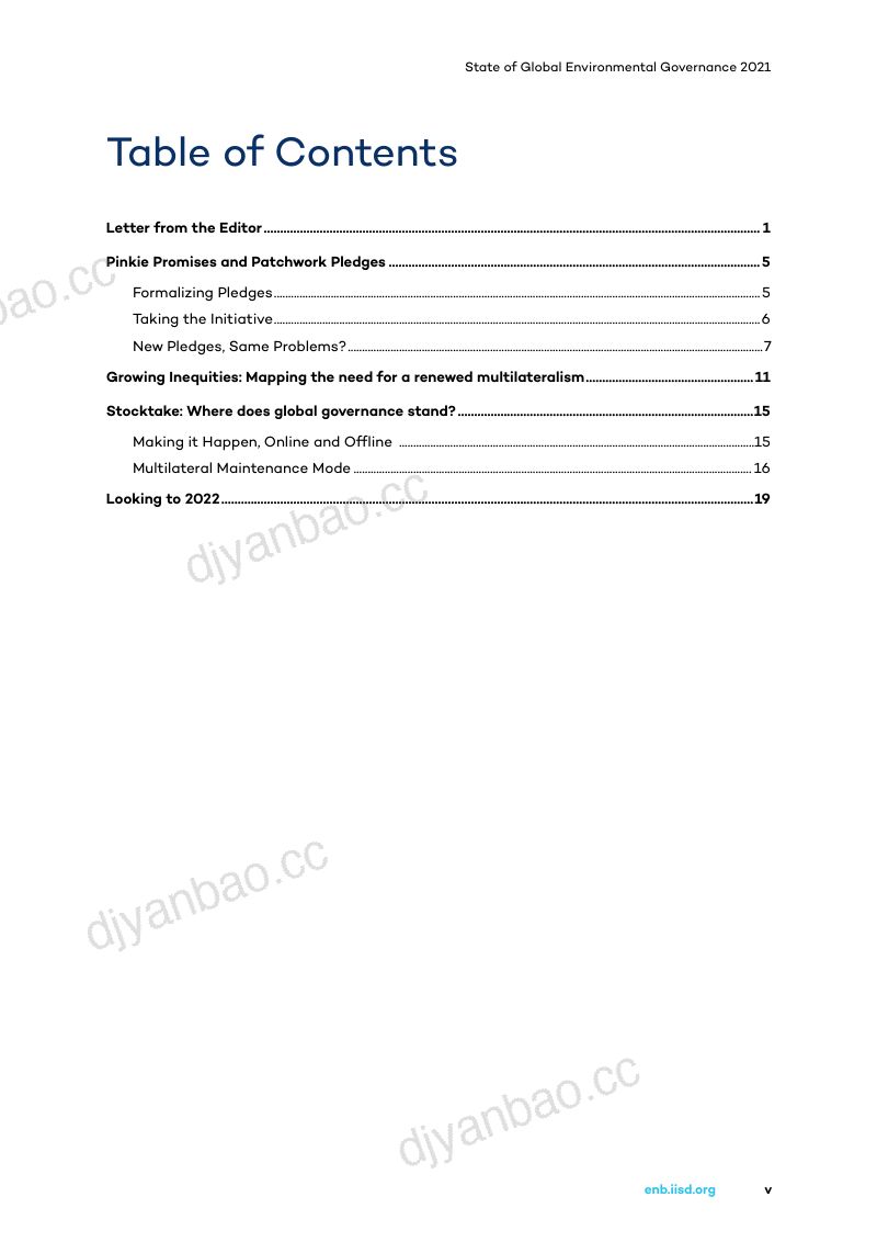 国际可持续发展研究所全球环境治理状况2021英文版24页 第3页