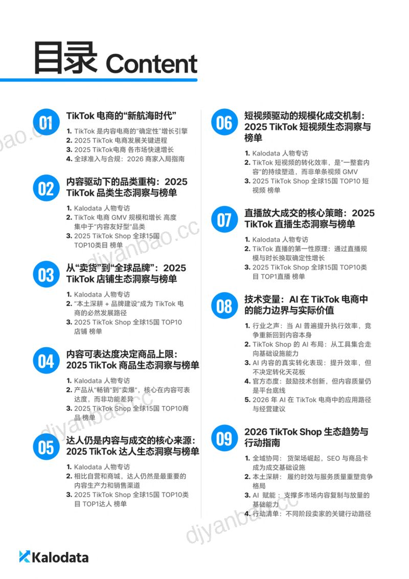 Kalodata：2026 TikTok 电商白皮书（232页） 第3页
