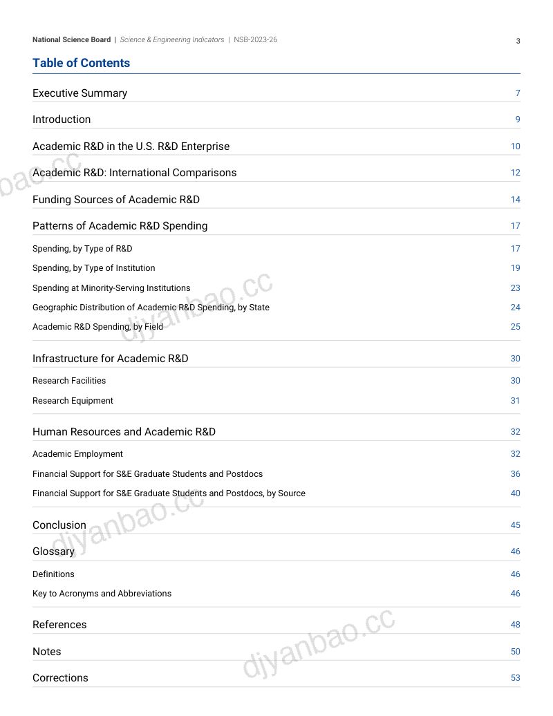 美国国家科学委员会NSB2023学术研究与试验发展RD报告英文版55页 第3页