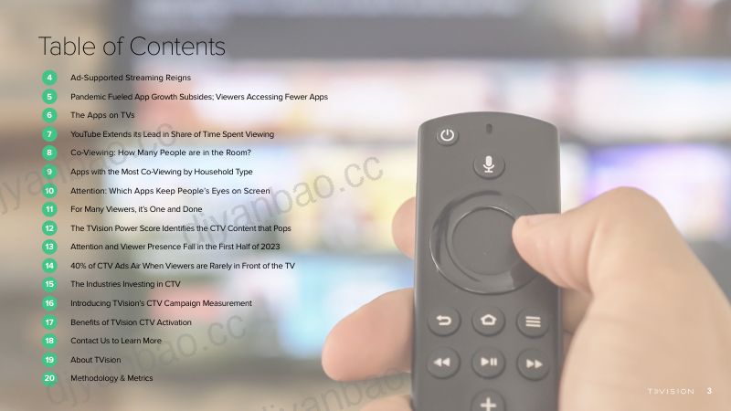 TVsion2023年上半年智能电视大屏CTV广告状况报告英文版20页 第3页