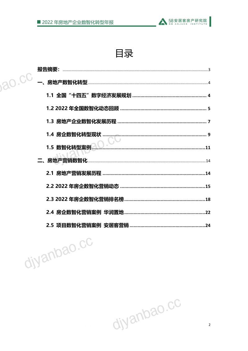 58安居客2022年房地产企业数智化转型年报26页 第2页