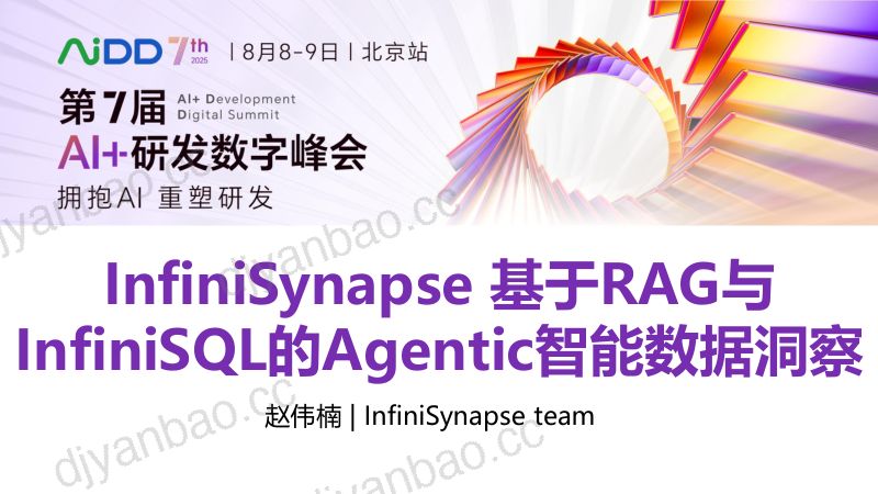 赵伟楠-InfiniSynapse基于RAG与InfiniSQL的Agentic智能数据洞察 第3页