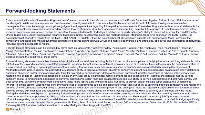 MadrigalPharmaceuticals-2026-JPM 第2页