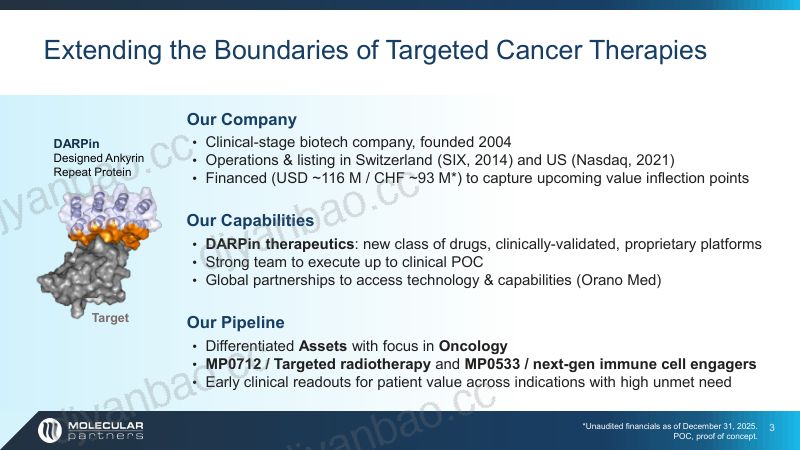 MolecularPartners_JPM2026_CorporatePresentation_R 第3页