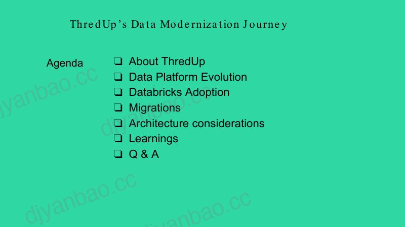 ThredUp与Databricks的合作之旅实现数据基础设施的现代化 第2页