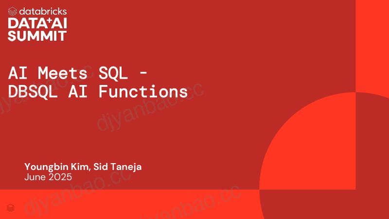 AI与SQL相遇大规模利用GenAI丰富您的数据 第2页