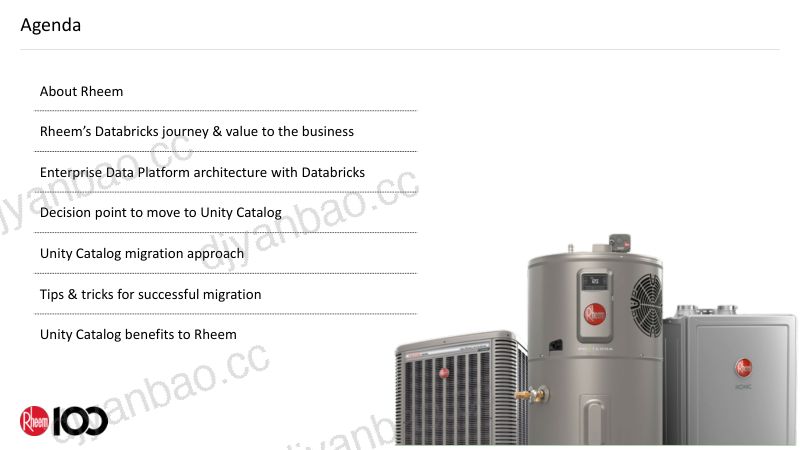 Rheem的数据转换利用Databricks和UnityCatalog将数据孤岛转化为可扩展的数据Lakehouse 第3页