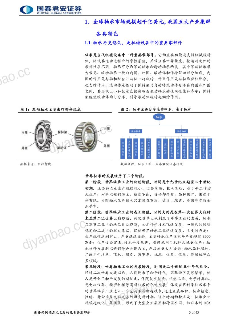 轴承行业报告一从国产化到全球化中国轴承产业有望崛起-22060154页 第3页