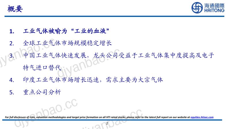 工业气体行业全球工业气体稳步增长中国印度企业迎来不同发展阶段-220722105页 第2页