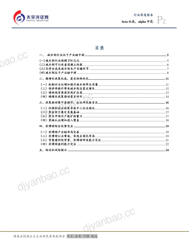 减水剂行业深度报告-beta托底alpha开花-220317(24页) 第2页
